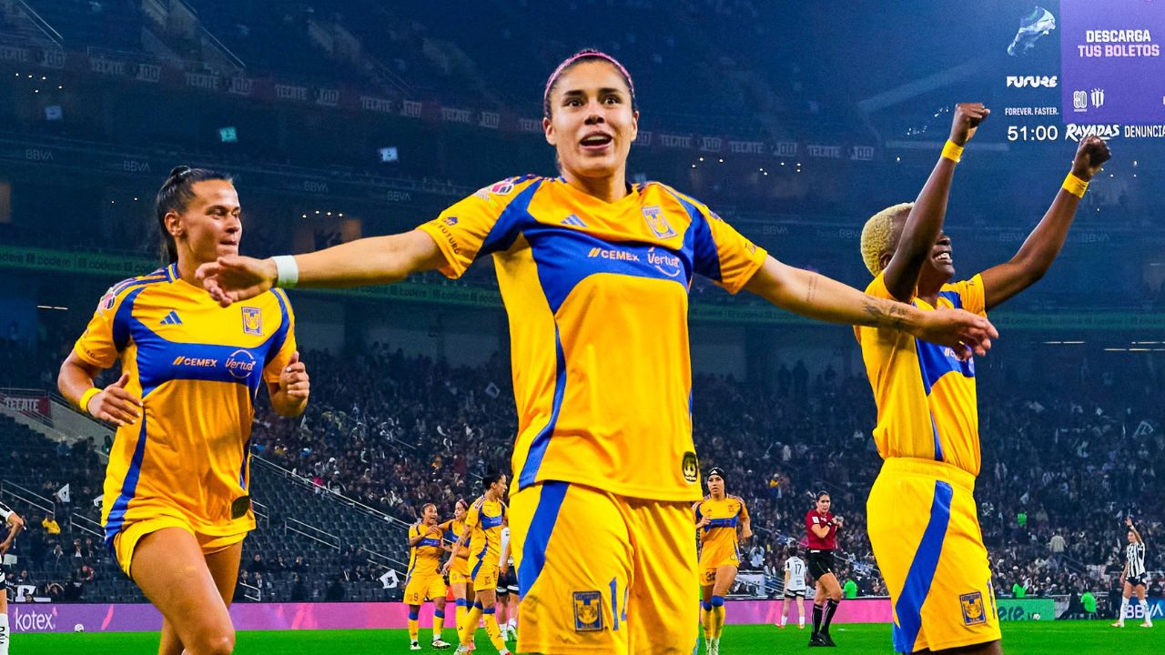 Tigres arrasa en el Clásico Regio Femenil con goleada 5-1 sobre Rayadas