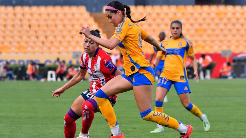 Tigres Femenil remonta y vence 2-1 al Atlético de San Luis en la jornada 8 del Clausura 2025