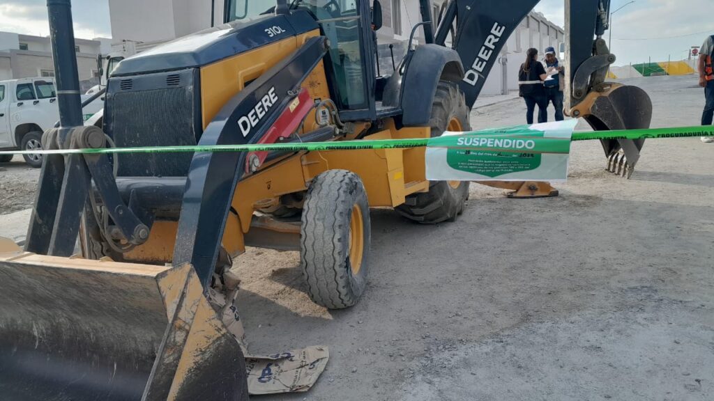 suspensión de una obra en Juárez perteneciente a Promotora de Inmuebles Linda Vista, S.A. de C.V.