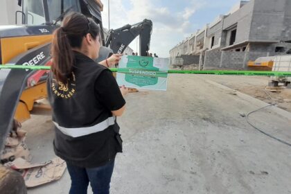 suspensión de una obra en Juárez perteneciente a Promotora de Inmuebles Linda Vista, S.A. de C.V.