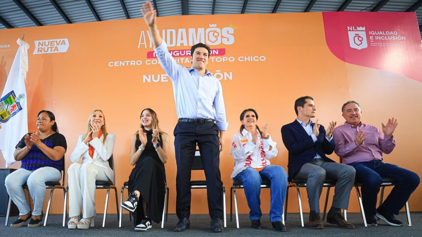 Inaugura Gobernador Samuel García, Centro Comunitario Topo Chico