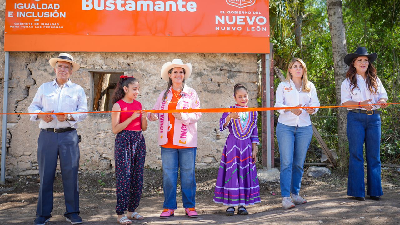 Martha Herrera, la Secretaría de Igualdad e Inclusión inauguró un Centro Comunitario en el municipio de Bustamante
