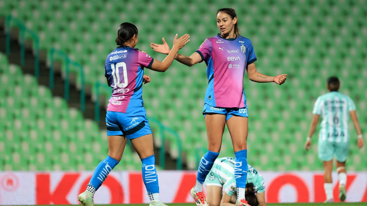 Rayadas vence 3-1 a Santos y sube en la tabla del Clausura 2025