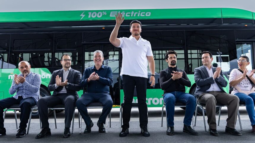 Arranca Samuel García operación de unidades de transmetro 100% eléctricas en San Bernabé