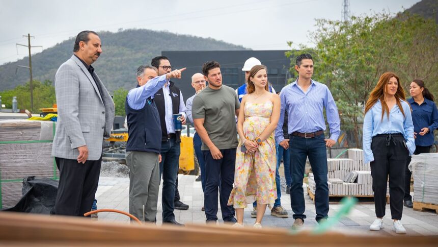 Samuel García supervisa obras en nuevo Malecón de Presa La Boca