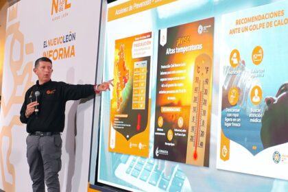 Ante temperaturas de hasta 40°C, Nuevo León refuerza acciones para prevenir golpes de calor y deshidratación