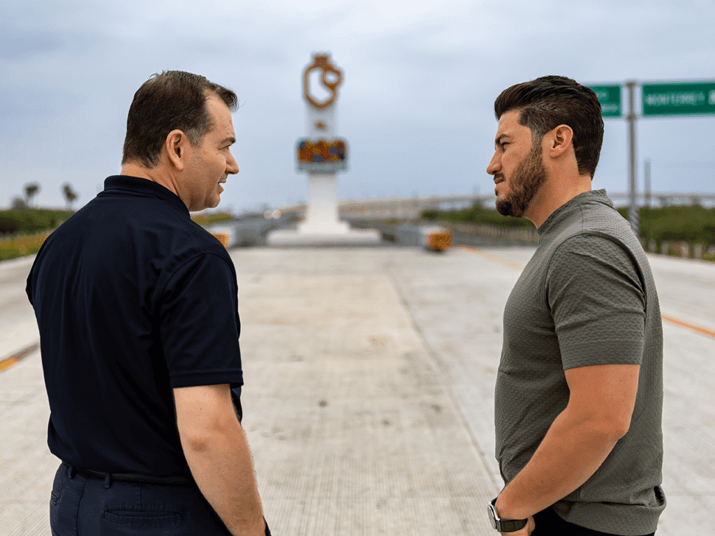 Inaugura Samuel García oficialmente, conexión de la Carretera La Gloria-Colombia y la Autopista Monterrey-Laredo