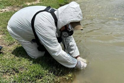 Autoridades ambientales de Nuevo León realizan indagatorias para detectar origen de peces muertos en Río Pesquería