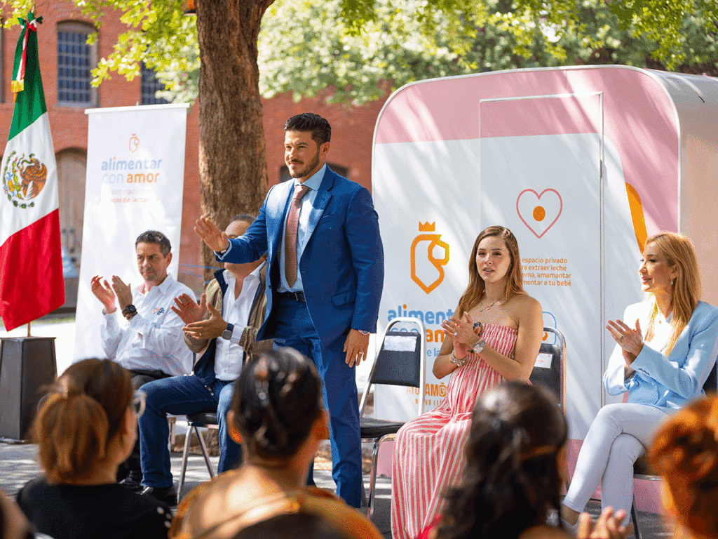 Inauguran Samuel García y Mariana Rodríguez dos lactarios en Parque Fundidora; Ya suman más de 100 en Nuevo León