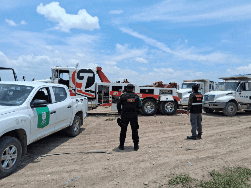 Impone Procuraduría Estatal de Medio Ambiente suspensión a escombrera ilegal en Pesquería
