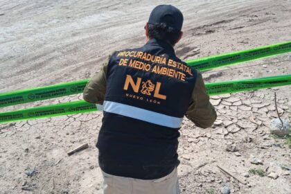 Impone Procuraduría Estatal de Medio Ambiente suspensión a escombrera ilegal en Pesquería