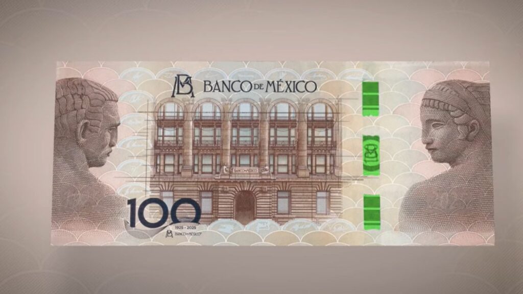 Banxico presenta billete conmemorativo de 100 pesos por su centenario
