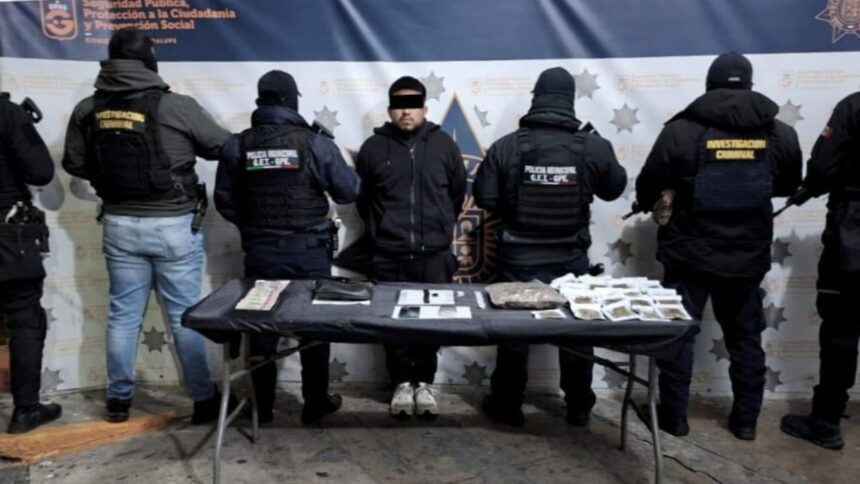 Detienen en Guadalupe a hombre con droga y es investigado por varios delitos