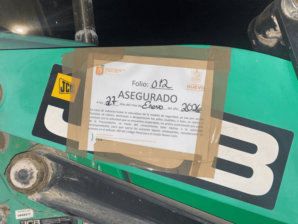 Suspende División Ambiental obras cerca del Arroyo El Barro