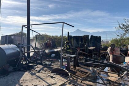 Explosión en taller deja un trabajador lesionado en García