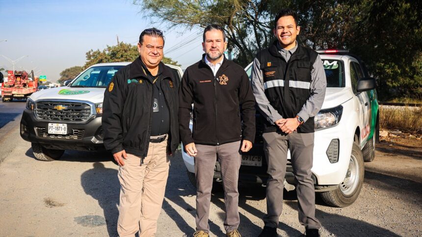 Operativo en Santa Catarina contra camiones contaminantes