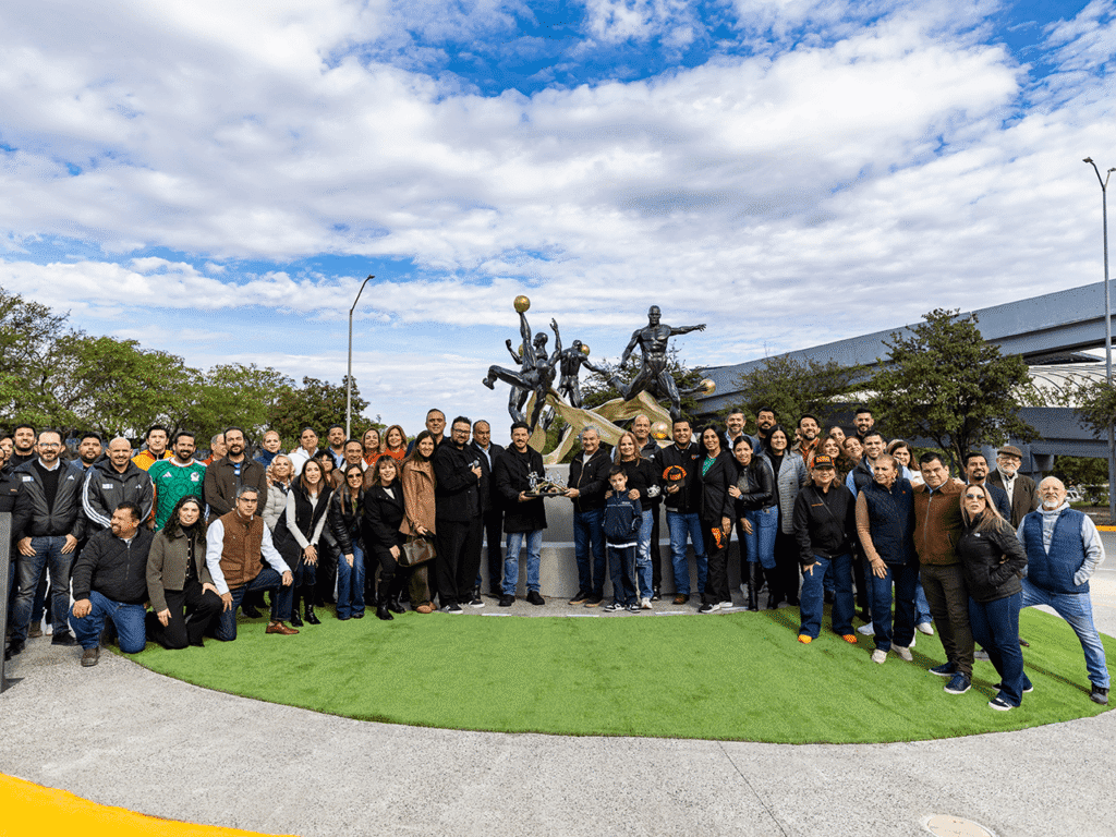 Destaca Samuel García que la escultura quedará como memoria y legado de Nuevo León en el marco de la Copa Mundial de FIFA 2026