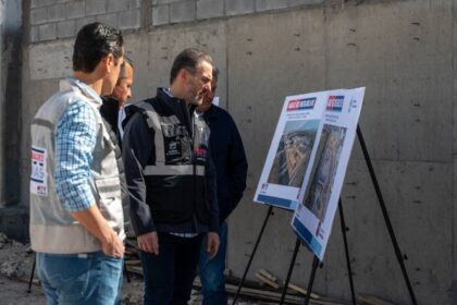Supervisa Adrián de la Garza avance en construcción del C4 Norte en Monterrey