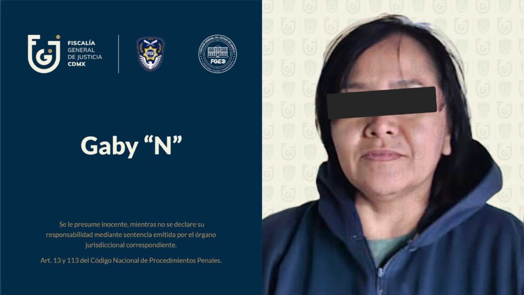 CDMX: Dictan prisión preventiva a Gaby “N” por homicidio