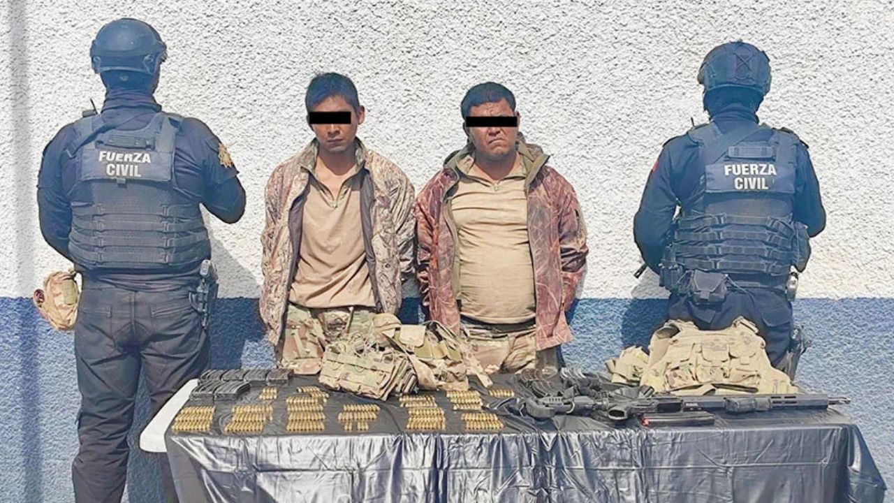 Detienen a dos hombres armados en brecha de General Bravo