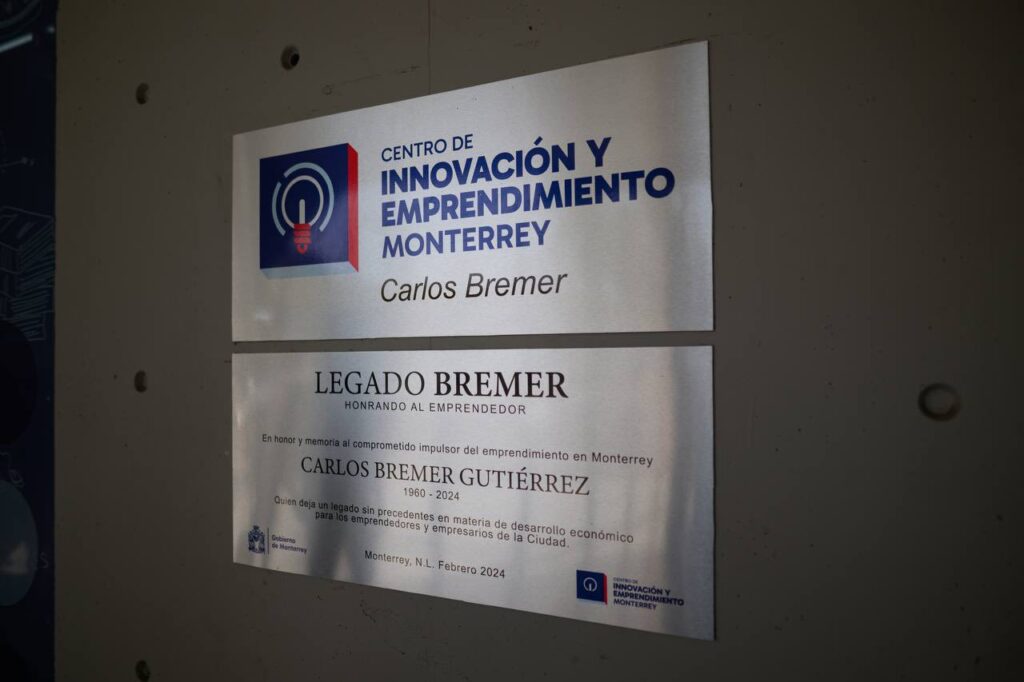 Inaugura Adrián de la Garza Centro de Innovación y Emprendimiento Carlos Bremer en Monterrey