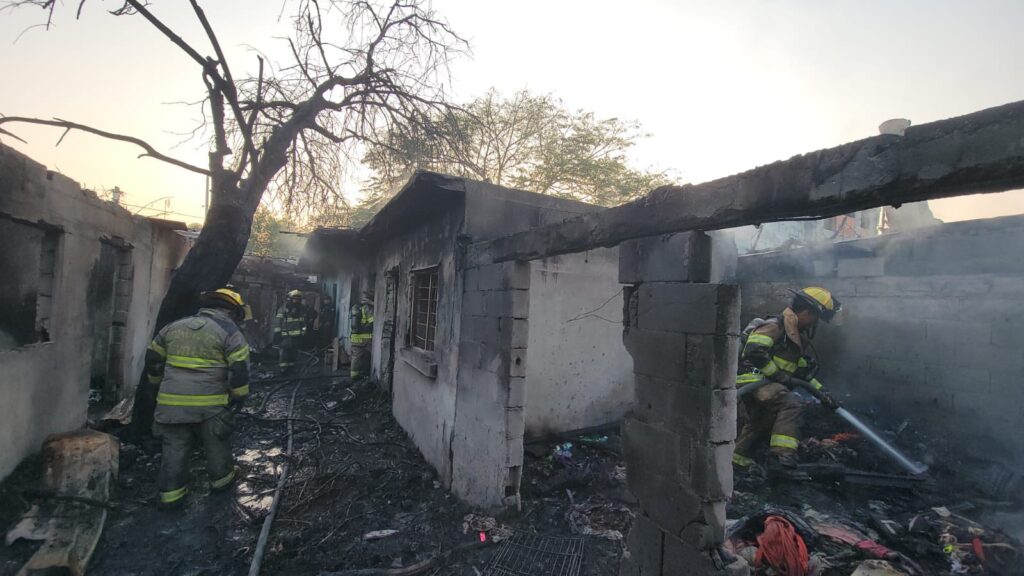 Incendio en colonia Estrella en Monterrey deja una persona sin vida