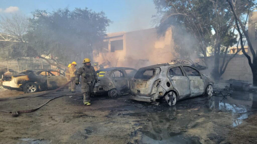 Incendio en pensión de tráileres moviliza a rescatistas en Guadalupe
