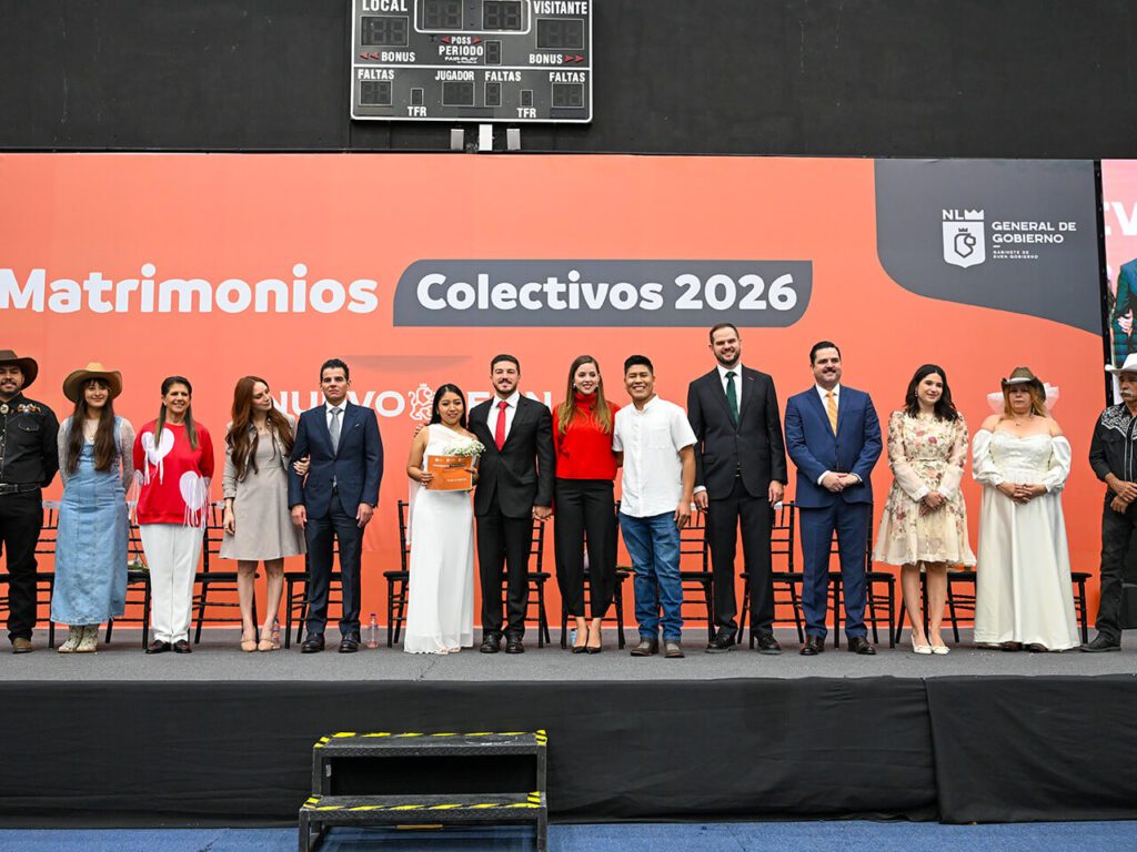 Nuevo León celebra más de 2,500 matrimonios colectivos