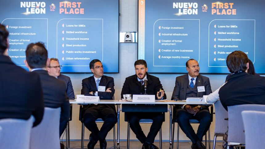 Lleva Samuel García ventajas de invertir en NL ante la Cámara de Comercio EU-México