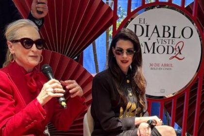 Anne Hathaway y Meryl Streep promocionan "El Diablo viste a la moda 2" en CDMX