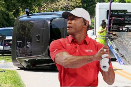 Arrestan a Tiger Woods tras volcar camioneta y negarse a prueba de orina