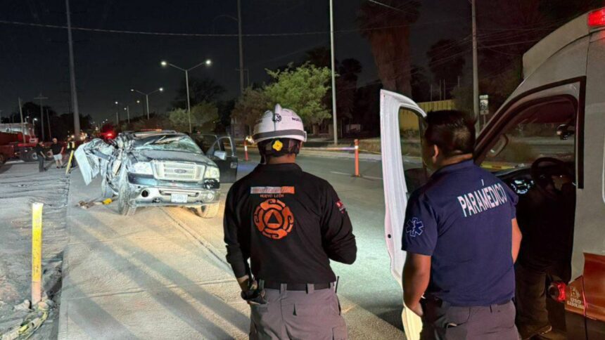 Choque en Apodaca deja un muerto y tres lesionados en la carretera Mezquital–Santa Rosa