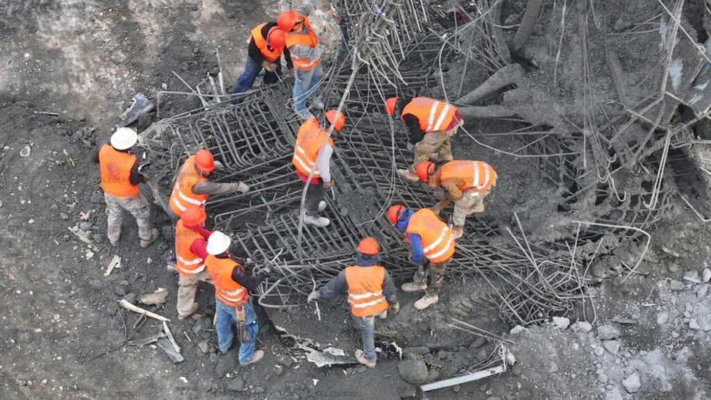 Colapsa estructura en Línea 4 del Metro en Nuevo León