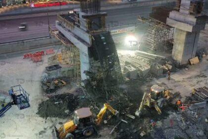 Colapsa estructura en Línea 4 del Metro en Nuevo León
