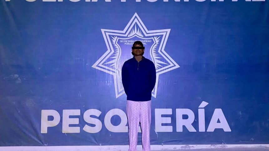 Detienen a presunto narcomenudista en Pesquería