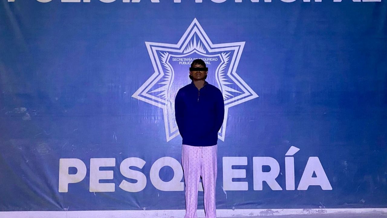 Detienen a presunto narcomenudista en Pesquería