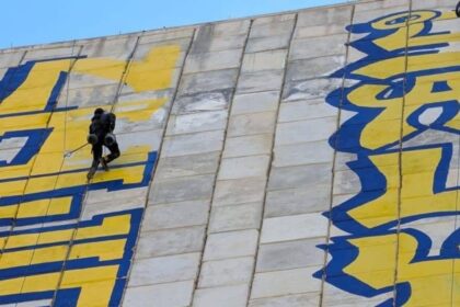 Detienen a pareja por realizar grafiti en presa Rompepicos