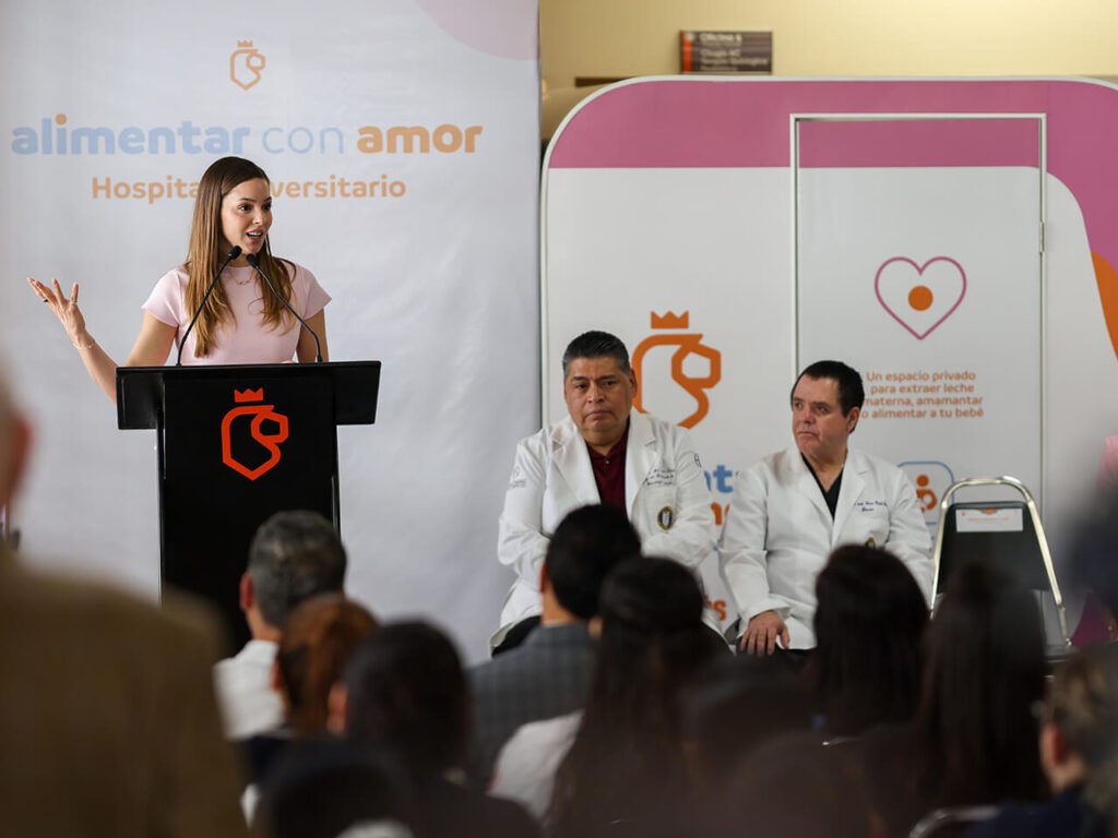Mariana Rodríguez inaugura lactario 127 en Hospital Universitario