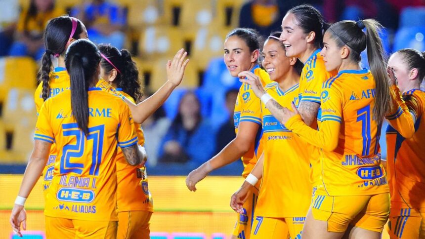 Tigres Femenil golea 4-1 a Santos en la jornada 11 Clausura 2026 Liga MX Femenil