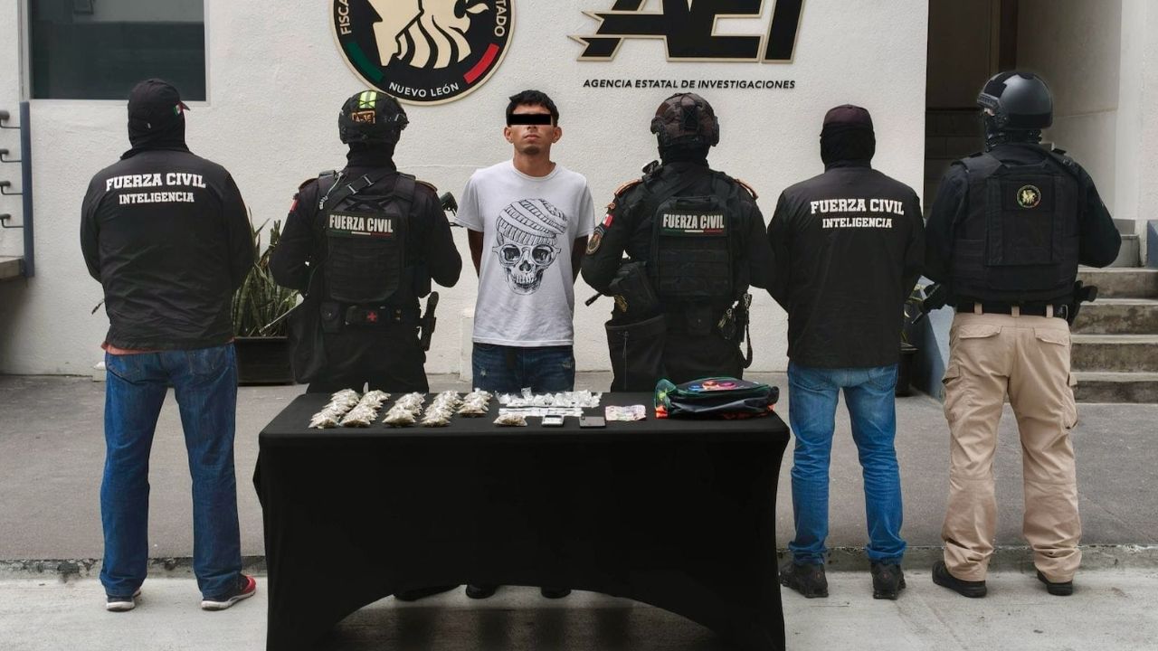 Capturan a joven con más de 100 dosis de droga en Santa Catarina