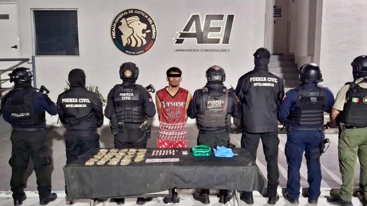 Detienen a joven con droga en colonia Tepeyac, Linares