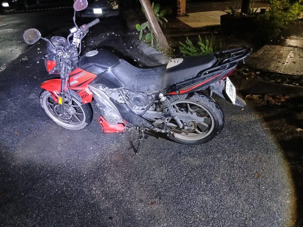 Detienen a hombre por robar motocicleta en Guadalupe