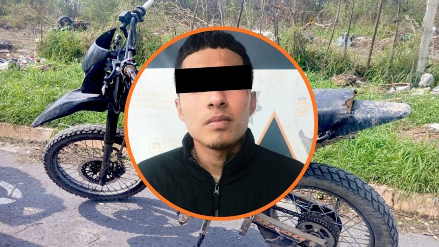 Cae ladrón tras robar moto en Guadalupe; GPS permitió ubicarlo