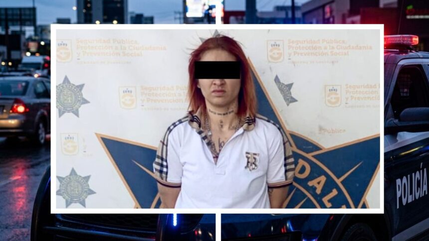 Mujer detenida con droga y réplica de arma en Guadalupe