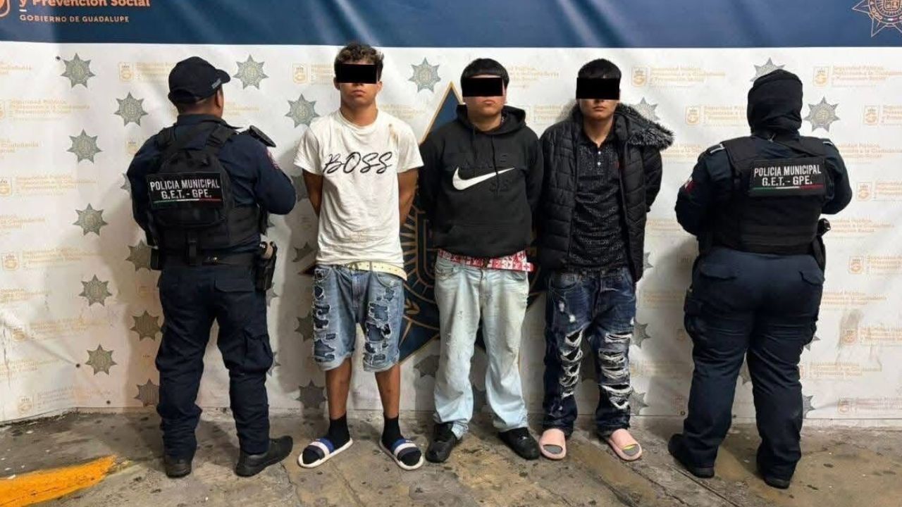 Detienen a tres personas tras apedrear a policías en Guadalupe