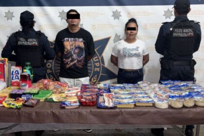 Detienen a dos personas tras robo en Bodega Aurrerá en Guadalupe