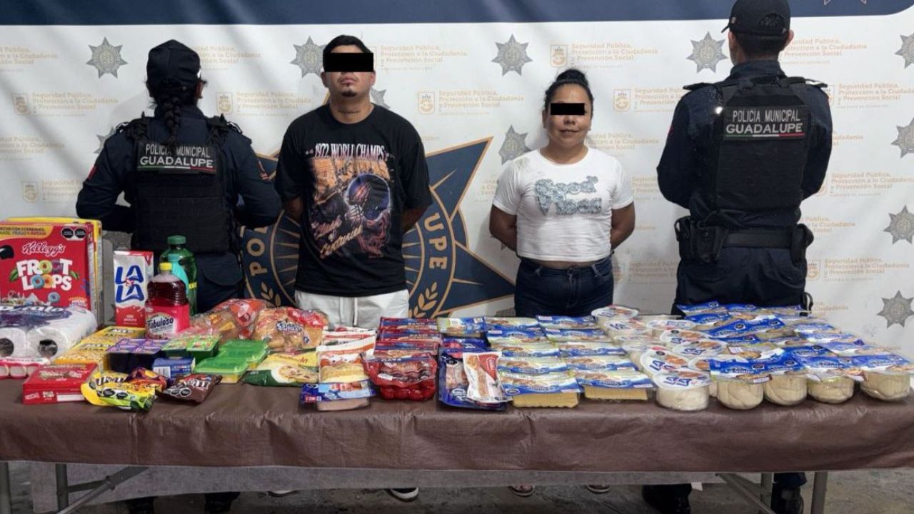 Detienen a dos personas tras robo en Bodega Aurrerá en Guadalupe