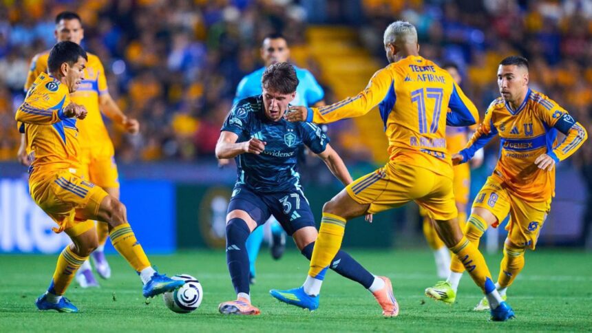Tigres vence 2-0 a Seattle Sounders en los Cuartos de Final de ida de la Concachampions 2026