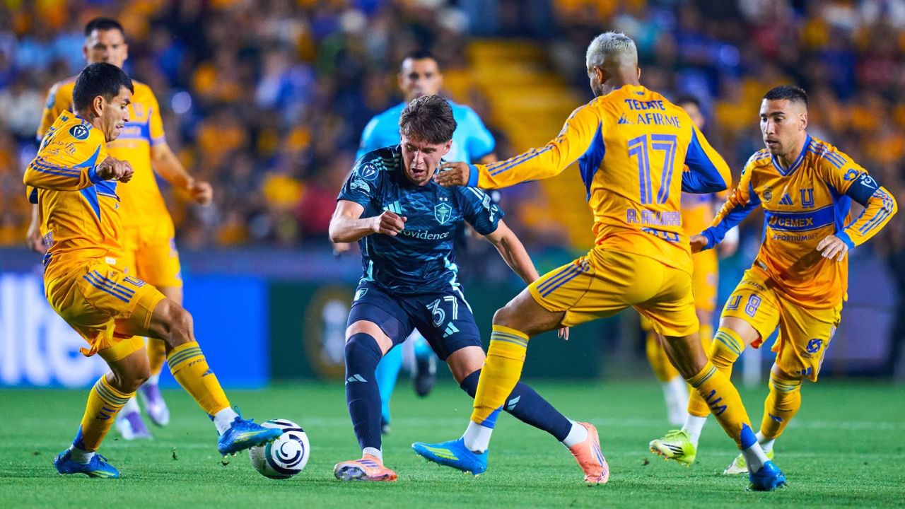 Tigres vence 2-0 a Seattle Sounders en los Cuartos de Final de ida de la Concachampions 2026