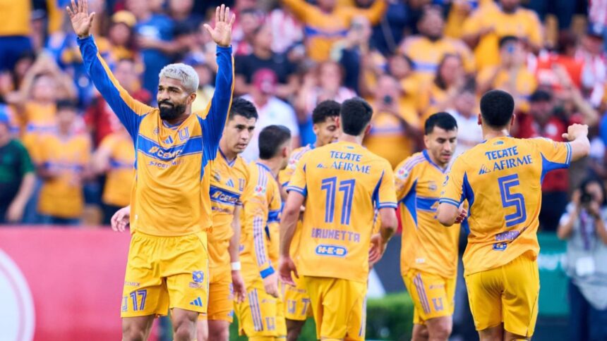 Tigres golea 4-1 a Chivas con doblete de Brunetta en la jornada 14 Clausura 2026